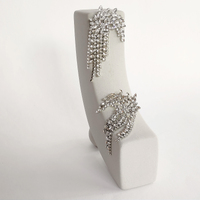 Culturesse Bianca Fancy Rhinestone Tassel Earrings (my ears are not pierced) images 8