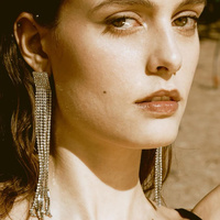 Culturesse Rilla Crystal Diamante Earrings (my ears are pierced) images 8