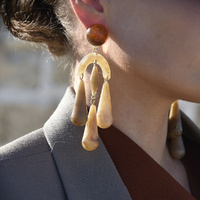 Culturesse Soft Echo Resin Drop Earrings images 8