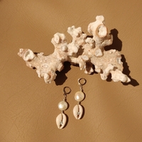 Culturesse Estere Runway Shell Drop Earrings images 8