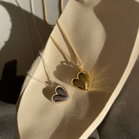 Culturesse Femi Earrings & Kindred Heart Necklace Gift Set (Gold) images 8