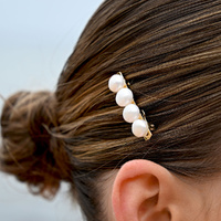 Culturesse Brenn Freshwater Pearl Hair Clip images 8