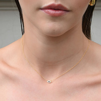Culturesse Mridu Fine Evil Eye Pendant Necklace (Gold Vermeil) images 8
