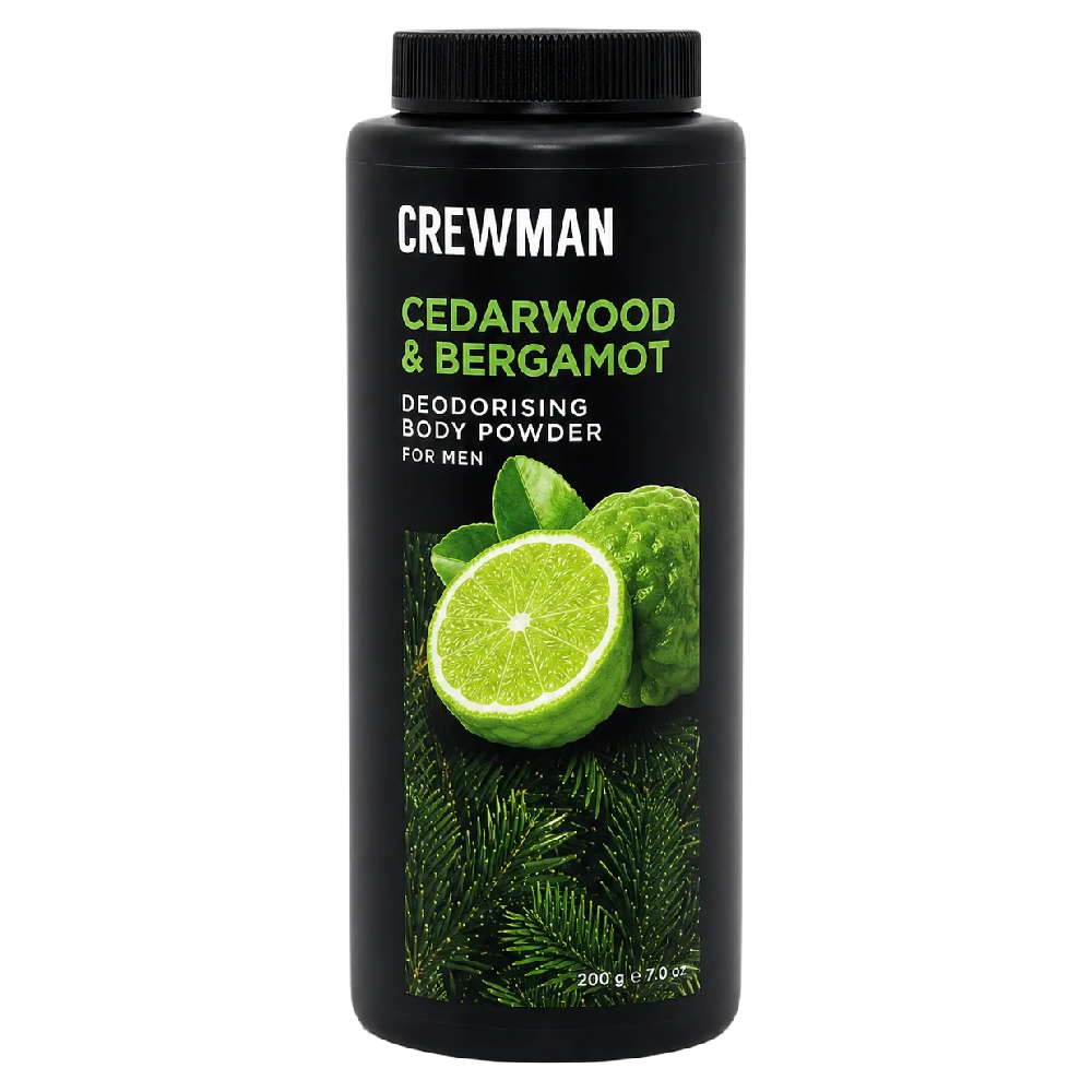 Crewman Ocean Breeze Sea Salt Body Powder 200g 3 Pack Mens Deodorising Powder