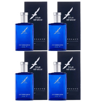 Blue Stratos Aftershave Lotion 50ml Pack of 4 Original Fragrance