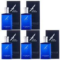 Blue Stratos After Shave 50ml Original Fragrance Pack of 5 Mens