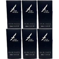 Blue Stratos EDT 100ml 6 Pack Mens Fragrance Set Classic Fresh Cologne