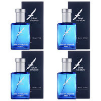 Blue Stratos Eau De Toilette 50ml Men Fresh Long Lasting Fragrance 4 Pack