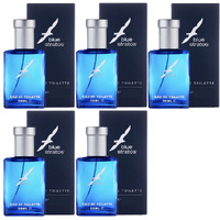 Blue Stratos Eau De Toilette 50ml Men Pack Of 5 Light Fresh Long Lasting