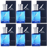 Blue Stratos Eau De Toilette 50ml Men Fresh Long Lasting Pack of 6