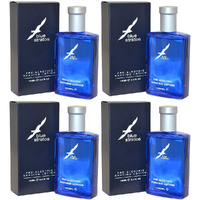 Blue Stratos Pre Electric Aftershave Lotion 4 Pack 100ml Cooling Shave Prep