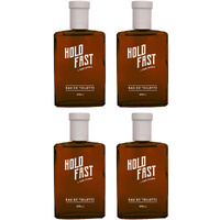 Blue Stratos Hold Fast Eau de Toilette Pack Of 4 100ml Mens Long Lasting