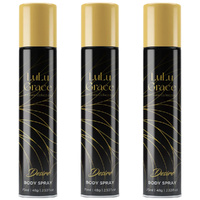Lulu Grace Desire Body Spray Set 3 Packs 75ml Each