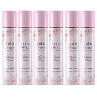 Lulu Grace Private Collection Rose Body Spray 75ml Pack of 6