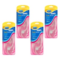 Scholl GelActiv Insoles for Women Flat Shoes Pack of 4