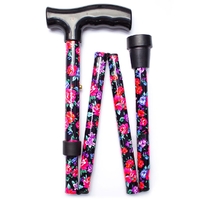 Safe Home Care Folding Walking Stick Floral