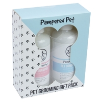 Pampered Pet Dog Cat Grooming Gift Pack Shampoo 100ml & Conditioner 100ml
