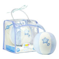 Baby & Me Soft Ball with Rattle Newborn Baby Gift Bag Set 0+ Months Blue