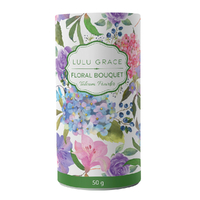 Lulu Grace 50gm Floral Bouquet Talc Talcum Powder