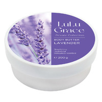 Lulu Grace Body Butter Lavender Super-Rich Cream Skin Moisturiser 200g