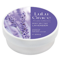 Lulu Grace Body Butter Lavender Super-Rich Cream Skin Moisturiser 200g