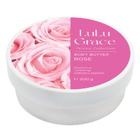 Lulu Grace Body Butter Rose Super-Rich Cream Skin Moisturiser 200g