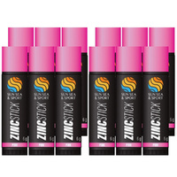 Sun Sea and Sport Pink Zinc Stick 12 x 6g WaterResistant Face & Body Paint