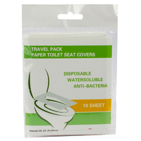 Safe Home Care Disposable Paper Toilet Seat Covers Biodegradable 10pcs Travel