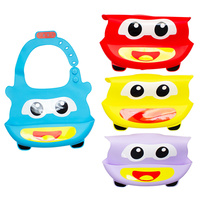 Baby & Me Baby Bib Silicone With Food Catcher Pocket Feeding Apron Assorted