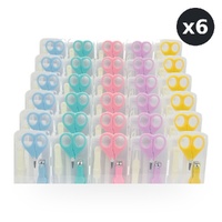 Baby & Me Baby Manicure Set 3 Piece Infant Nail Care Kit Assorted - Random Colour Supplied Pack of 6