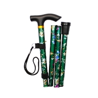 Safe Home Care Folding Walking Stick 33-37"