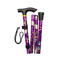 Safe Home Care Folding Walking Stick 33-37"