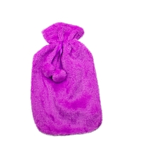 Safe Home Care Hot Water Bottle Cover Relaxing Warmer Heat Soft Bag Purple