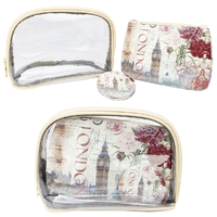 Lulu Grace Cosmetic Bag with Round Mirror London