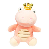 Soft Plush Toy Hippo Pink 22cm