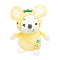 Soft Toys Stuffed Mouse Yellow 24cm