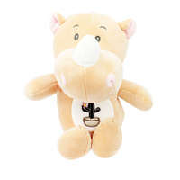Soft Plush Toy Rhino Orange 26cm