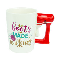 Curtis & Wade Novelty Mug with Boot Red Handle