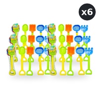 Kids Beach Spade Play Set 31cm 4 Piece Set Pack of 6
