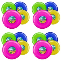 Frisbee 23cm Flying Disc Assorted Colours - Random Colour Supplied Pack of 4