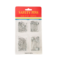 Safe Home Care Safety Pins Stainless Steel 100pc 4 Sizes 0"-4"