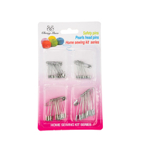 Safe Home Care Safety Pins Pearls Head Home Sewing Kit 100pc 4 Sizes
