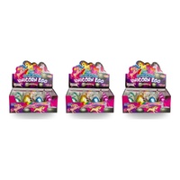 Ginormous Unicorn Egg Growing Pet Hatching Egg Counter Display of 12 Bundle of 3