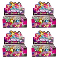Ginormous Unicorn Egg Growing Pet Hatching Egg Counter Display of 12 Bundle of 4