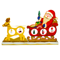 Christmas Holiday Decoration Santa Claus & Sleigh Ornament Home Decor