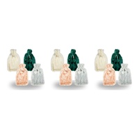 Health & Beauty Plush Pom Pom Hot Water Bottle Cover Assorted Colours - Random Colour Supplied Pack of 3