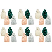 Health & Beauty Plush Pom Pom Hot Water Bottle Cover Assorted Colours - Random Colour Supplied Pack of 6