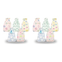 Health & Beauty Plush Pom Pom Hot Water Bottle Cover Assorted Prints - Random Design Supplied Pack of 2
