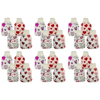 Health & Beauty Knitted Hot Water Bottle Cover Heart Prints - Random Design Supplied Pack of 6