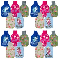 Health & Beauty Knitted Hot Water Bottle Cover Flamingo or Unicorn - Random Design and Colour Supplied Pack of 4